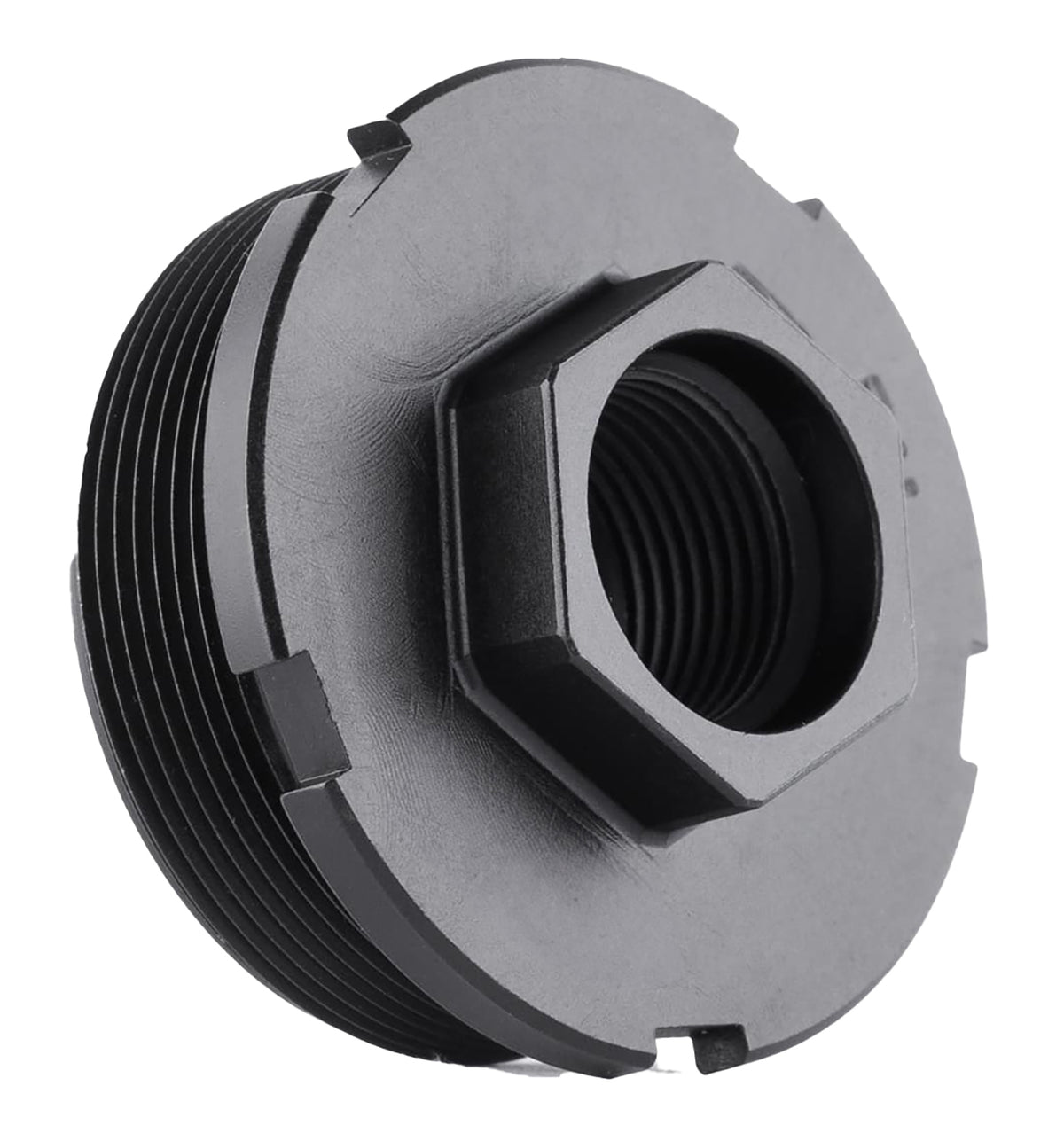 Dead Air LT313 HUB Direct Thread Mount 11/16"x24 4140 HT Alloy Steel Black Nitride