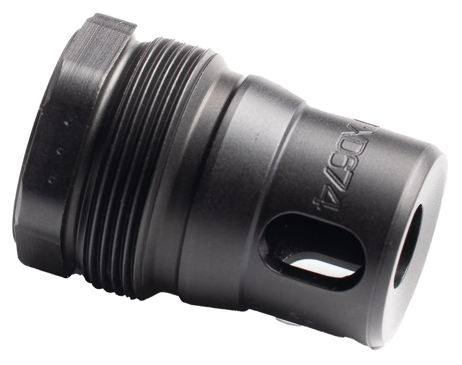 Dead Air RXD674 XRF Xeno Rimfire Muzzle Brake Black Nitride 17-4PH Stainless Steel 1/2"x28 Threads 1.16" OAL 0.81" Diameter