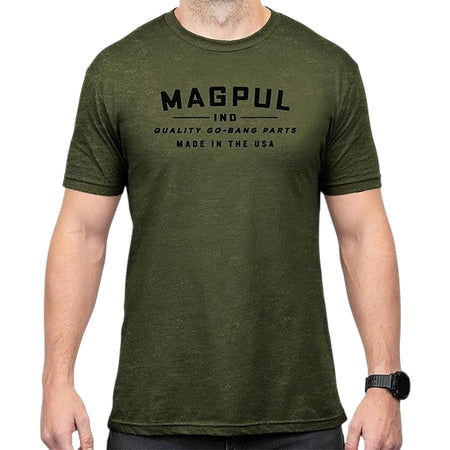 Magpul MAG1112-317 Go Bang Parts Olive Drab Heather Cotton/Polyester Short Sleeve XL