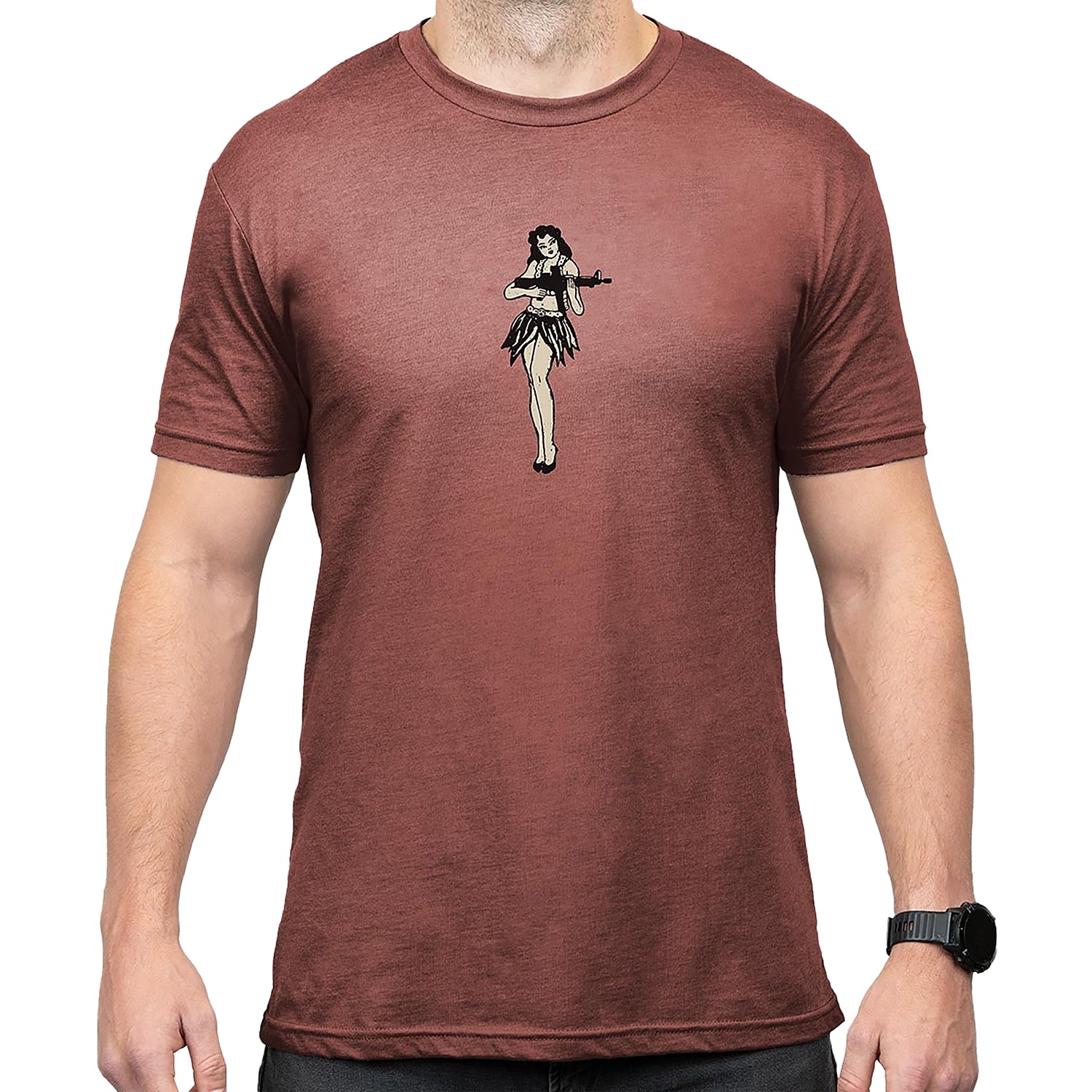 Magpul MAG1117-613 Hula Girl Redrock Heather Cotton/Polyester Short Sleeve 2XL