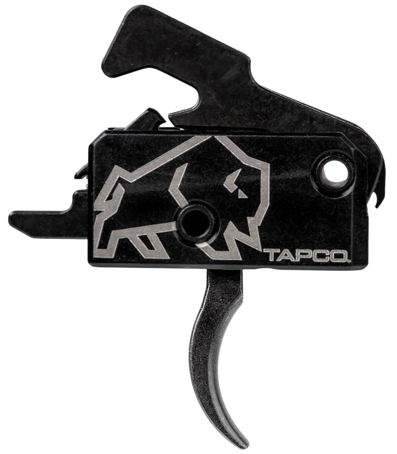 Tapco TAP22034 Rifle Trigger Black Curved Trigger Single-Stage Fits AR-15