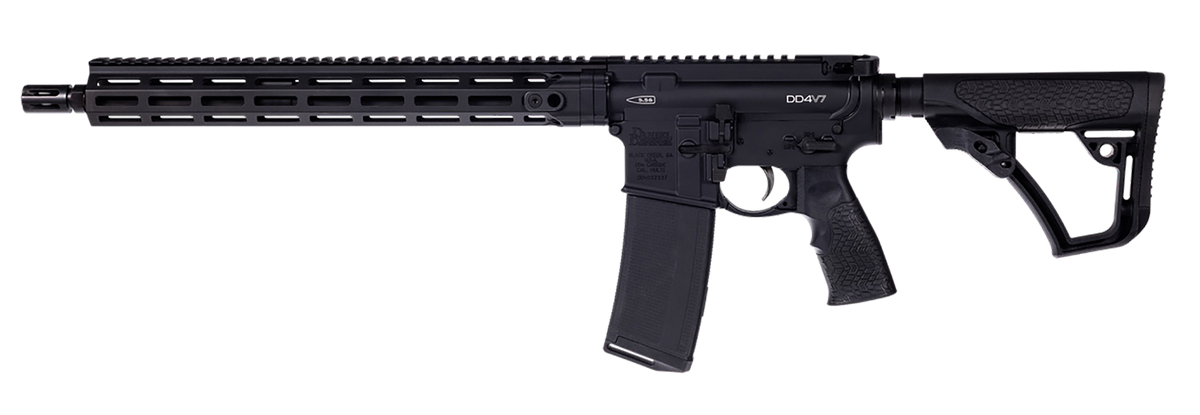 Daniel Defense 0220112138047 DD4 RIII V7 5.56 NATO 30+1 16" M-LOK Black