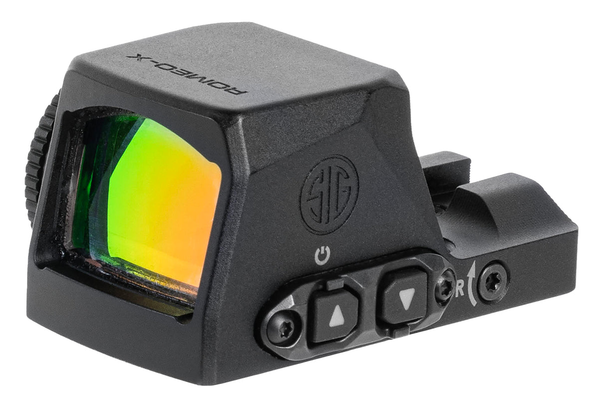 Sig Sauer Electro-Optics SORX1070 Romeo-X Pro Black 1x24mm Illuminated Green Circle w/Dot Reticle RX Footprint Mount