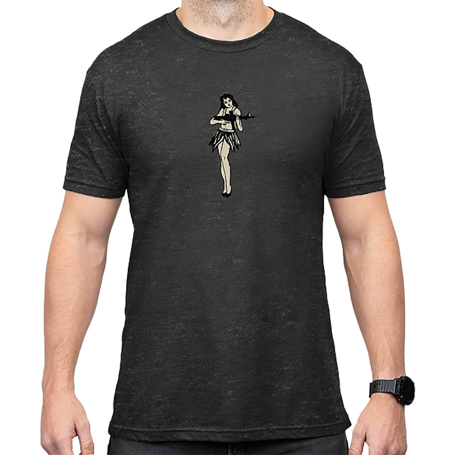 Magpul MAG1117-010-XL Hula Girl CVC Charcoal Gray Cotton/Polyester Short Sleeve XL