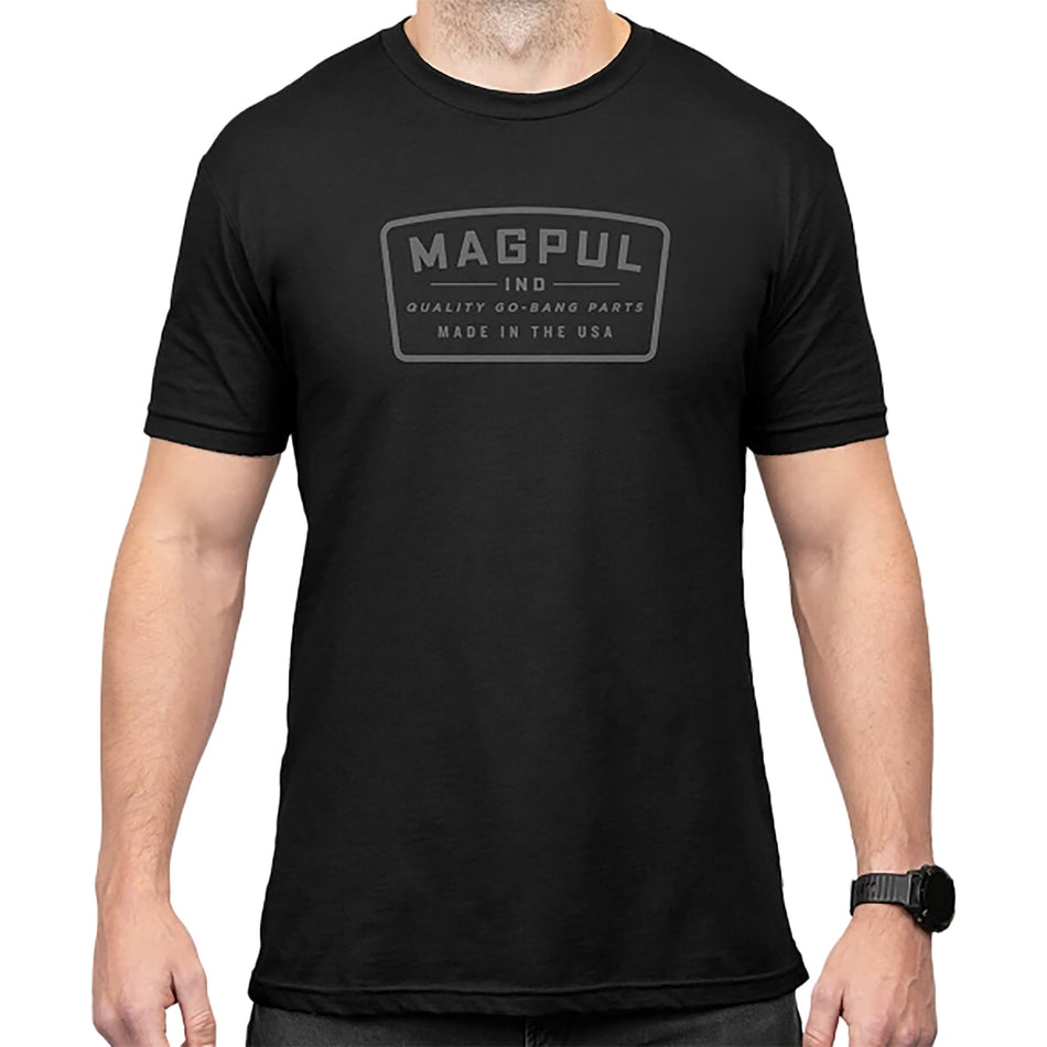 Magpul MAG1526-001-L Go Bang Parts Black Cotton/Polyester Short Sleeve Large