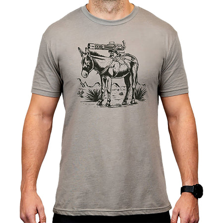 Magpul MAG1528-041-S Burro CVC Stone Gray Heather Cotton/Polyester Short Sleeve Small
