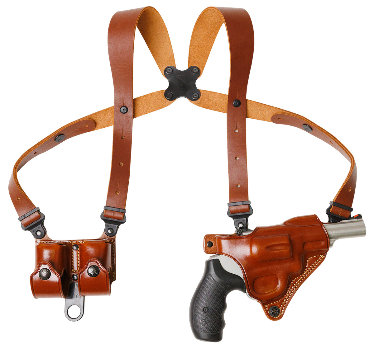 Galco MCII104 Miami Classic II Shoulder System Shoulder Fits Chest Up To 56"/Sig P365 X Macro Tan Steerhide Right Hand
