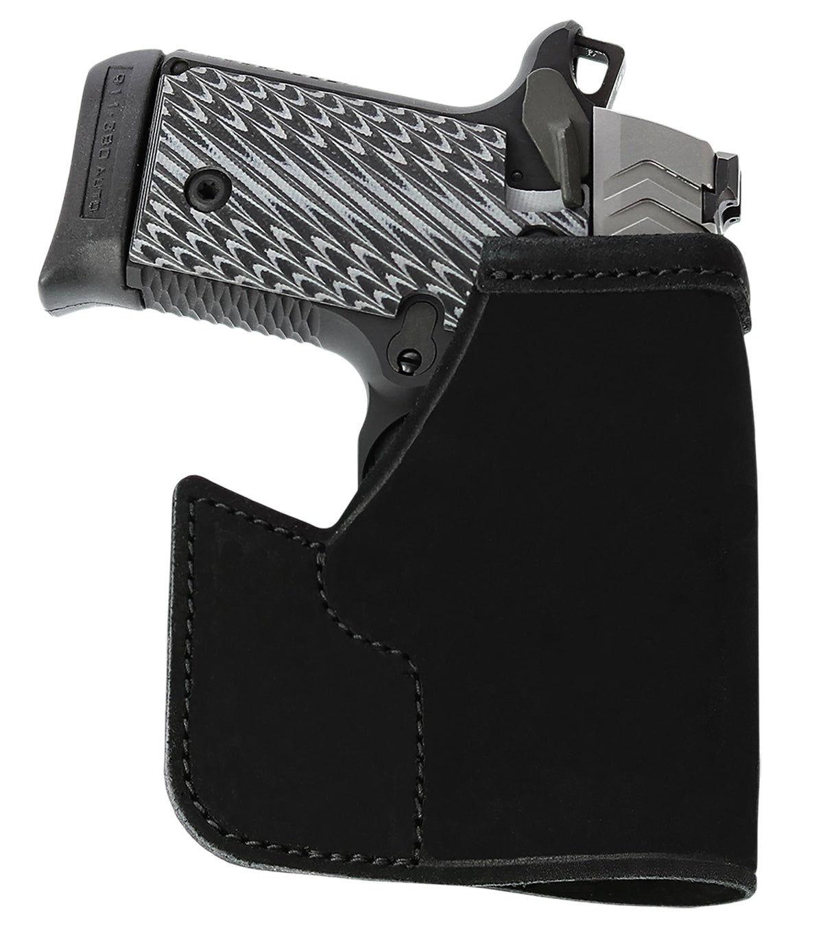 Galco PRO648B Pocket Protector Black Steerhide Fits S&W Bodyguard 2.0 Ambidextrous