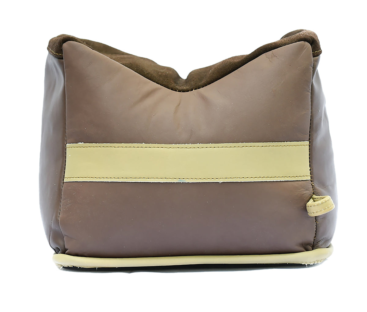 BenchMaster BMALBBLF Bench Bag Rifle Large Prefilled Leather Front Bag 12.50 lbs