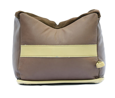 BenchMaster BMALBBLF Bench Bag Rifle Large Prefilled Leather Front Bag 12.50 lbs