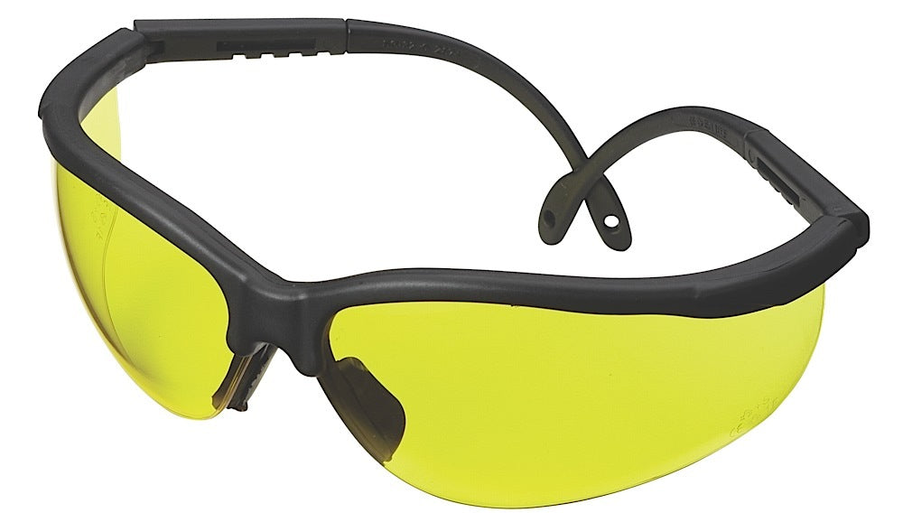 Champion Targets Standard Shooting/Sporting Glasses Black Frame/Yellow Len