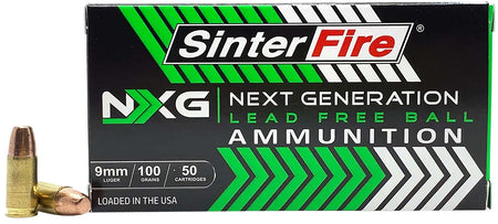 SinterFire 9mm Luger NXG 100gr Lead Free FMJ Ammo