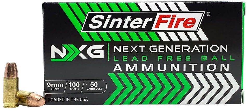 SinterFire 9mm Luger NXG 100gr Lead Free FMJ Ammo