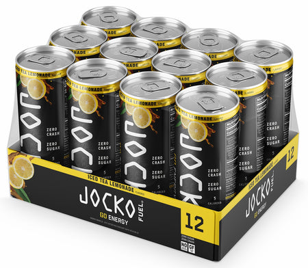 Jocko Fuel 29002 Iced Tea Lemonade Energy Drinks 12oz 12Pack 810076290024