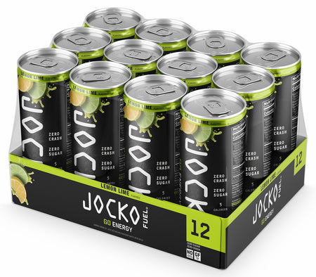 Jocko Fuel 29006 Lemon Lime Energy Drinks 12oz 12Pack 810076290062