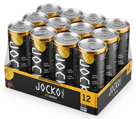 Jocko Fuel 29046 Mango Passionfruit Energy Drinks 12oz 12Pack 810076290468