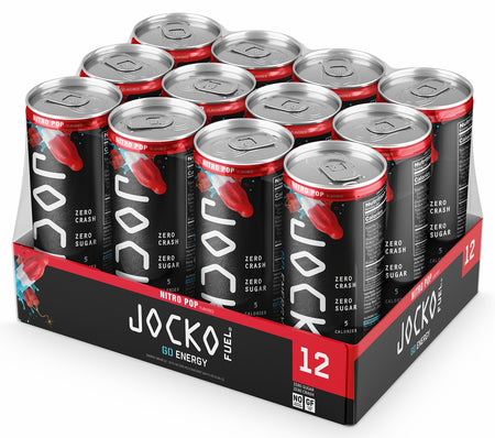 Jocko Fuel 29777 Nitro Pop Energy Drinks 12oz 12Pack 810076297774