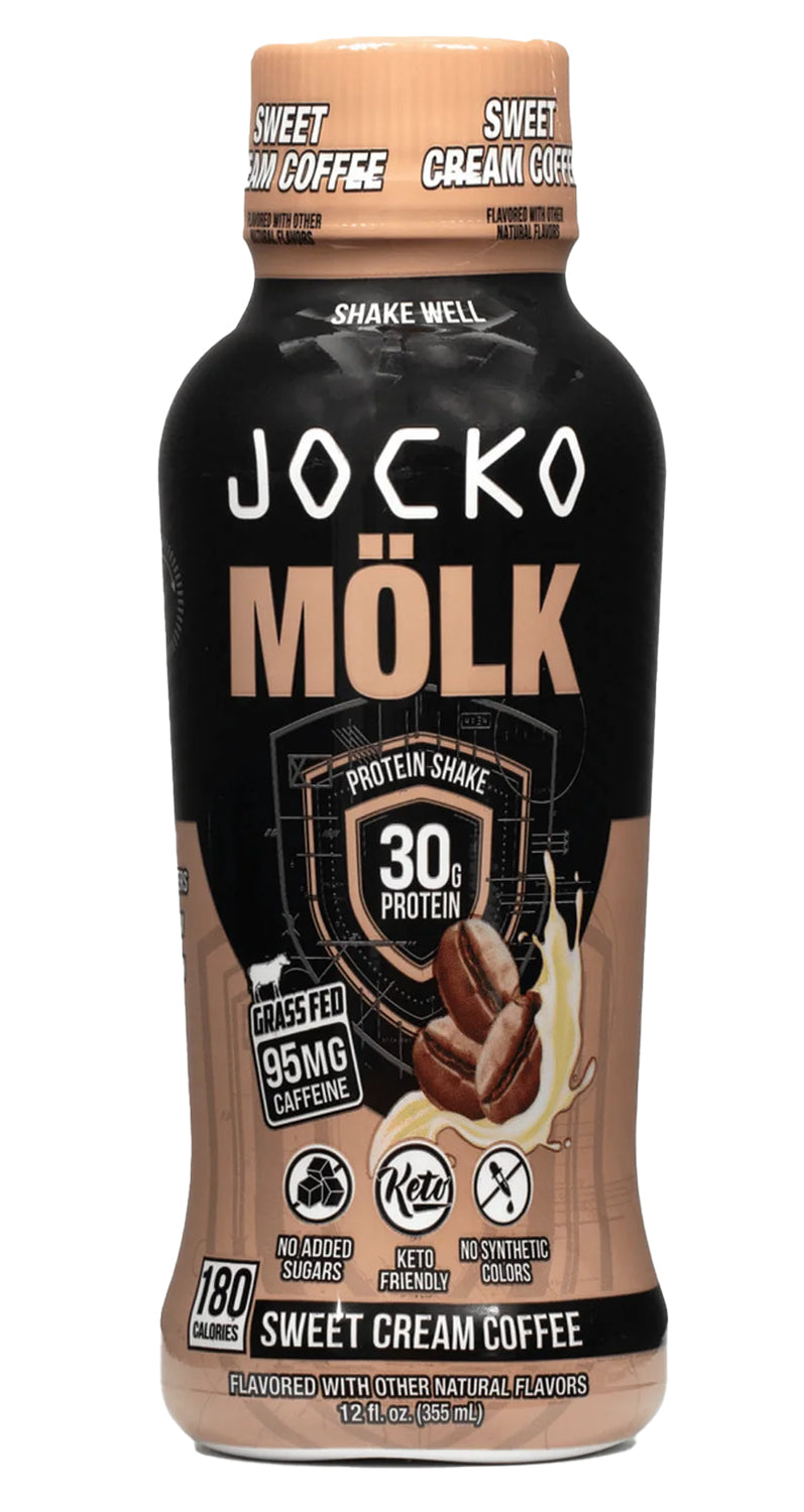 Jocko Fuel 29126 Sweet Cream Coffee Protein Shake 12oz 12Pack 810076299969