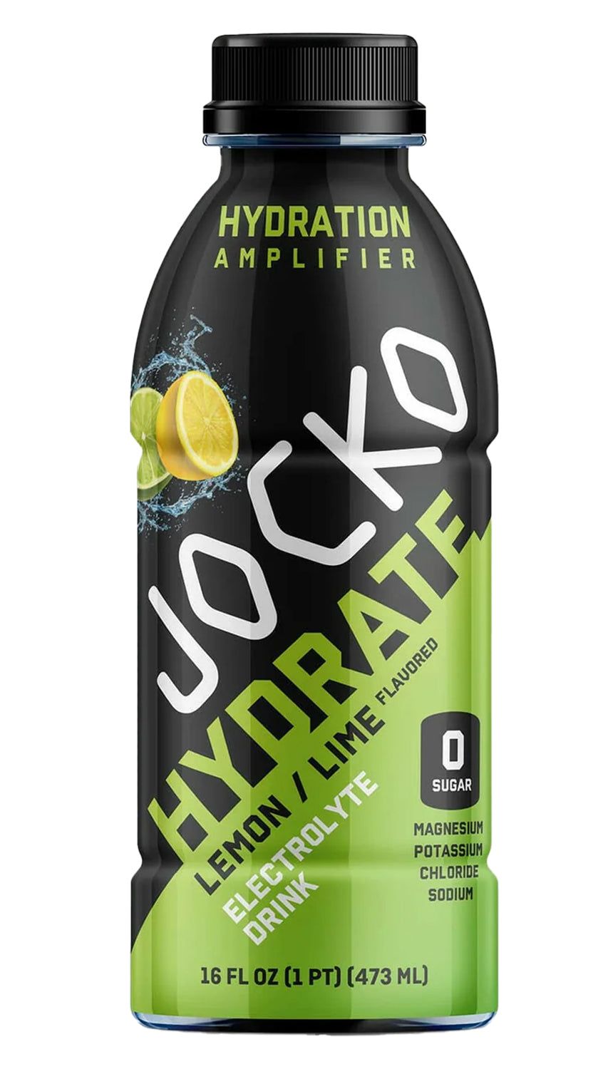 Jocko Fuel 29265 Lemon Lime Hydrate Drink 16oz 12Pack 810076292656