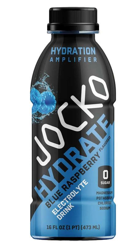 Jocko Fuel 29746 Blue Rasberry Hydrate Drink 16oz 12Pack 810076297460