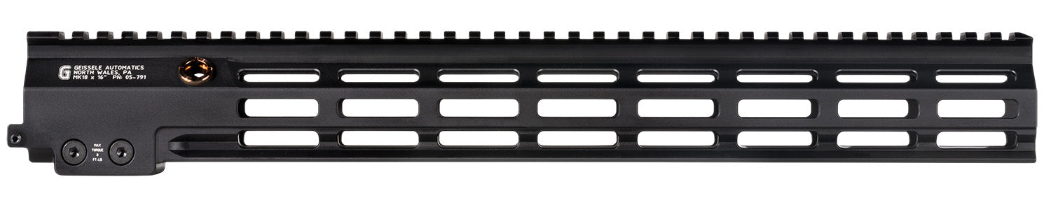 Geissele Automatics 05791B Super Modular Rail MK18 Black Aluminum 16.50" Long