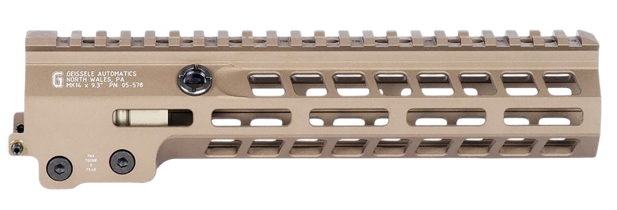 Geissele Automatics 05578S Super Modular Rail MK14 DDC Aluminum 9.30" Long