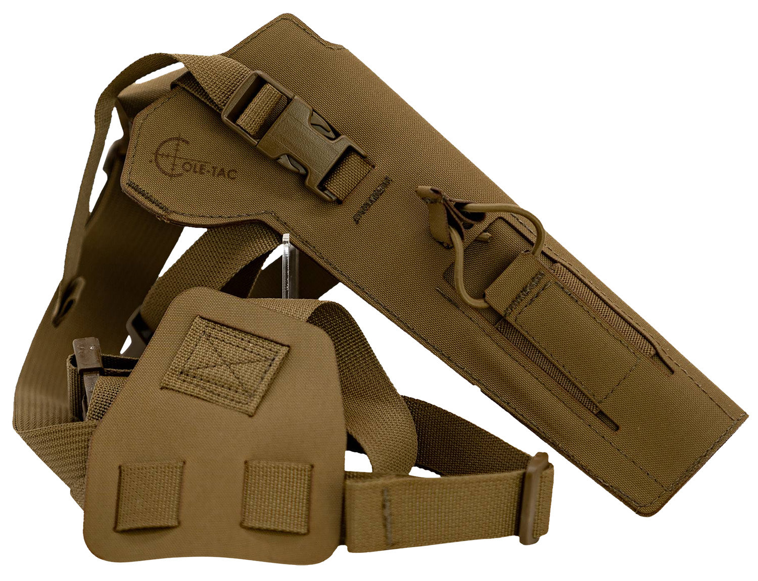 Cole-tac VW202 Varmint Wrangler Pistol Holder Chest Coyote Brown Left Hand