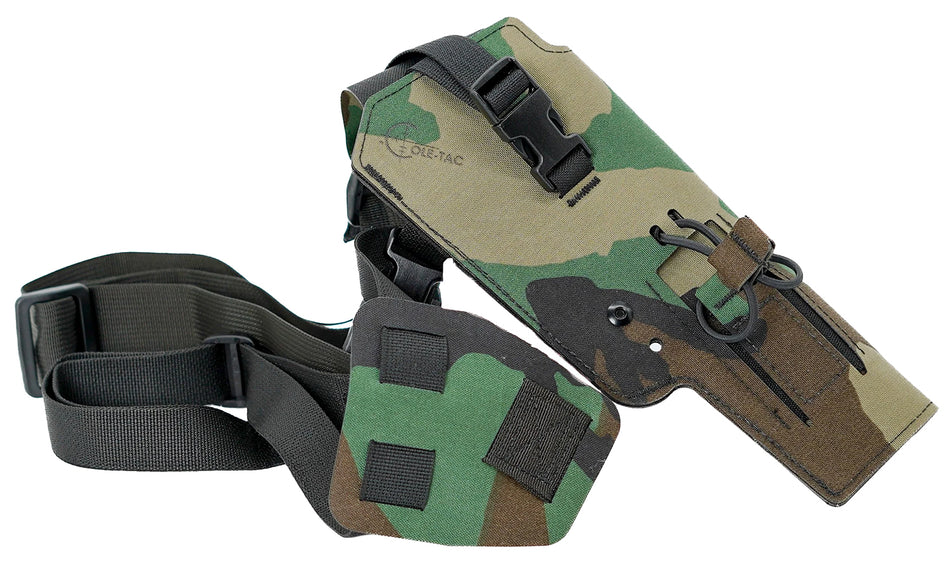 Cole-tac VW116 Varmint Wrangler Pistol Holder M81 Woodland Right Hand