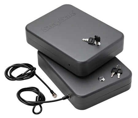 SnapSafe 75221 Lock Box 2XL Key Entry Black Steel 11.50" L x 8.50" W x 2.50" D 2pk
