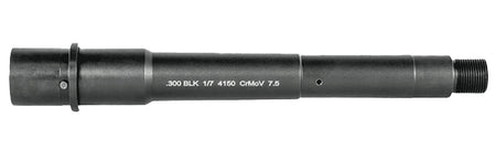 Lead & Steel Llc LS300-7.5 300 Blackout 7.50" Government Profile Features M4 Feed Ramps