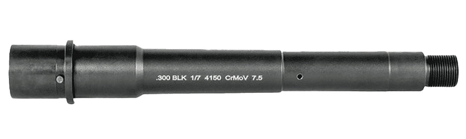 Lead & Steel Llc LS300-7.5 300 Blackout 7.50" Government Profile Features M4 Feed Ramps