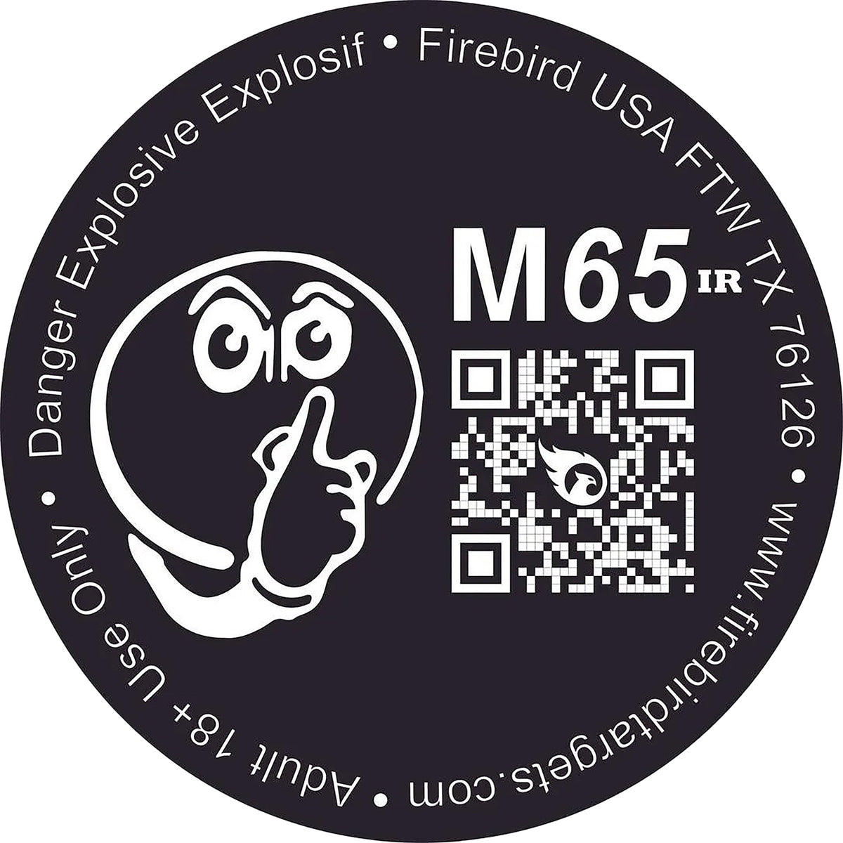 Firebird USA M65IR M65IR Moving Trajectory/Static Impact Enhancement Flash/Smoke/Sound Universal Firearm 65mm 10 Targets