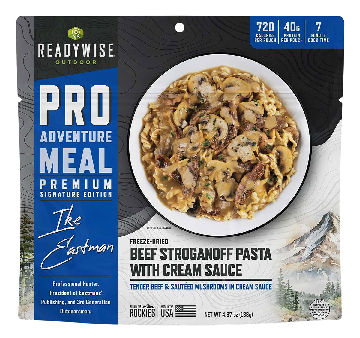 Wise Foods RW05402 Pro Meal Beef Stroganoff 2 Servings 6 Per Case 850063052696