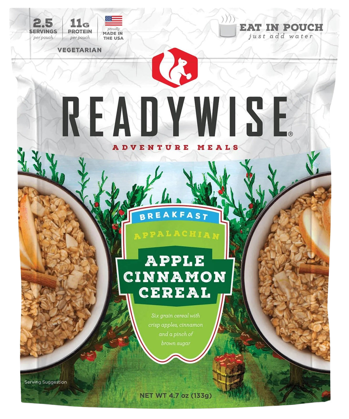 Wise Foods RW05802 Apple Cinnamon Cereal 2.5 Servings 6 Per Case 850063052658