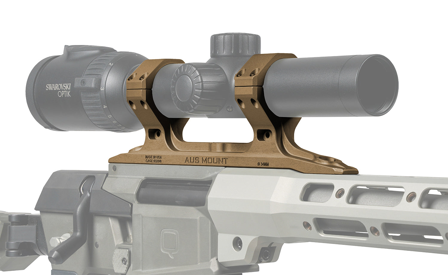 Q 100-299 AUS MOUNT 34MM DIA DIRECT MINI FIX FDE