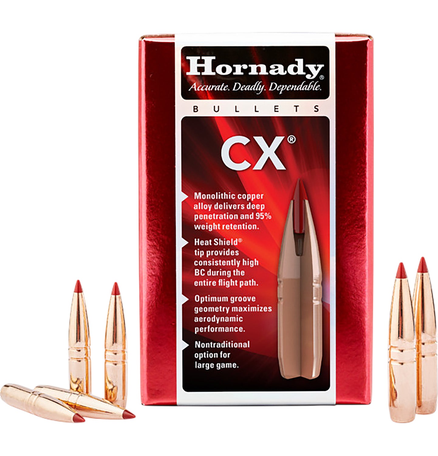 HORNADY BULLETS 22CAL .224 65GR CX 50CT
