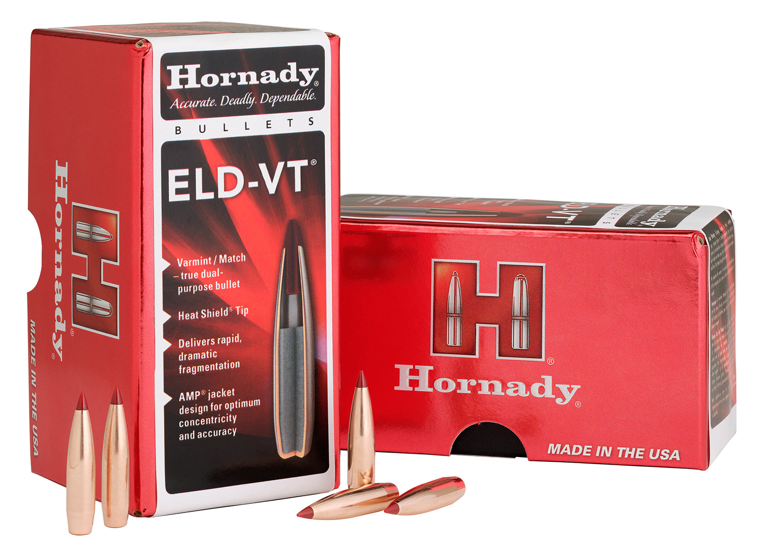 HORNADY BULLETS 22 CAL .224 69GR. ELD-VT 100CT 25BX/CS