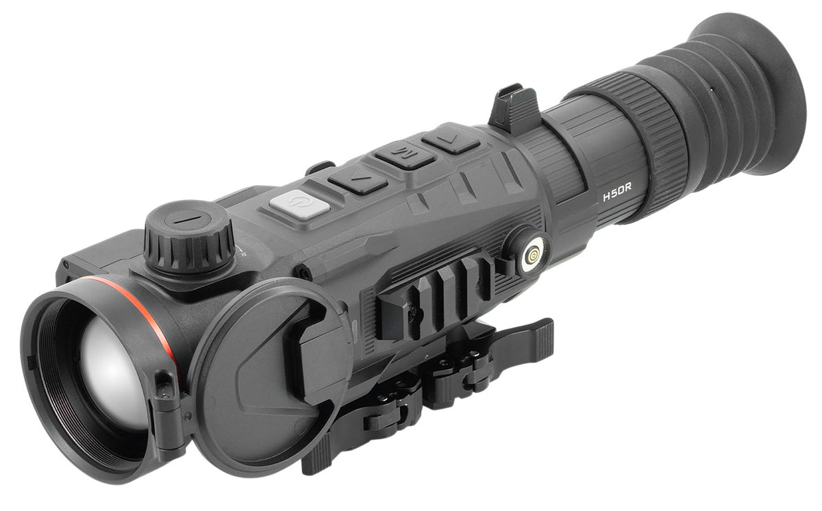 Nocpix RICO2H50R RIco 2 H50R LRF Thermal Weapon Sight Black 3x50mm Multi- 1 DIY/1 Dynamic/6 Static Reticle, 640x512, 12 Microns, 60 Hz Resolution, Zoom Digital 8x