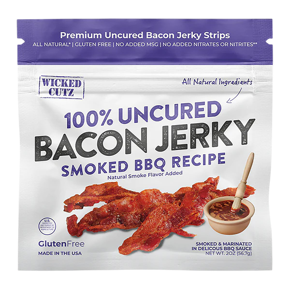 WICKED CUTZ WCPJ02BQ SMOKED BBQ BACON 10