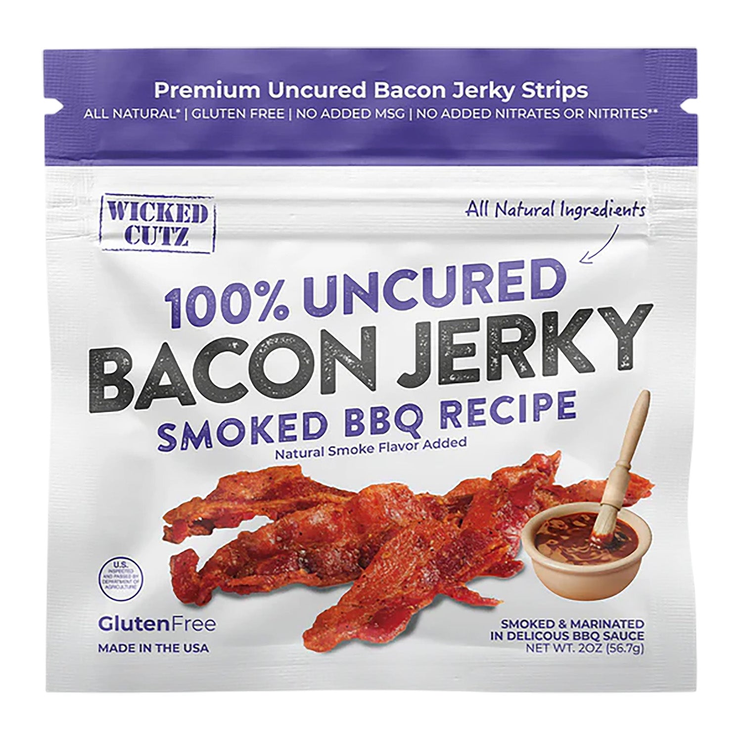 WICKED CUTZ WCPJ02BQ SMOKED BBQ BACON 10