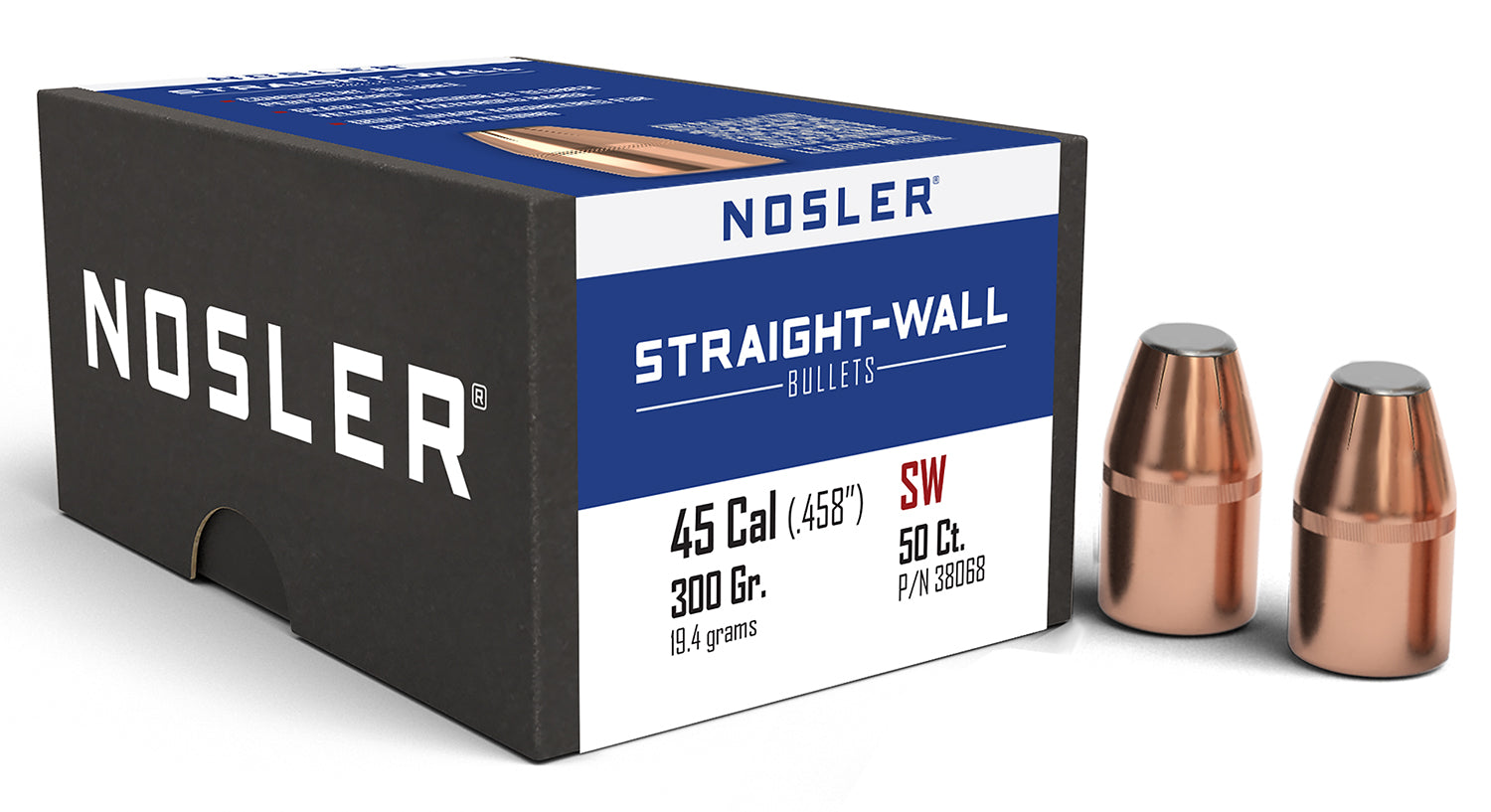 NOSLER BULLETS 45 CAL .458 300GR PP 50CT