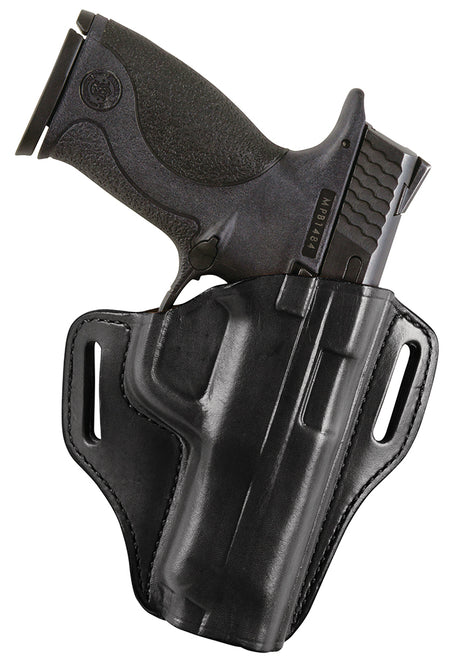 Bianchi 23942 57 Remedy OWB Size 12 Black Leather Belt Slide Fits Colt 1911 Commander Right Hand