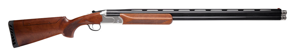 Stevens 18748 555 Sporting 12 Gauge 3" 2rd 30" Vent Rib Barrel, Silver Aluminum Receiver, Turkish Walnut Adjustable Comb Stock