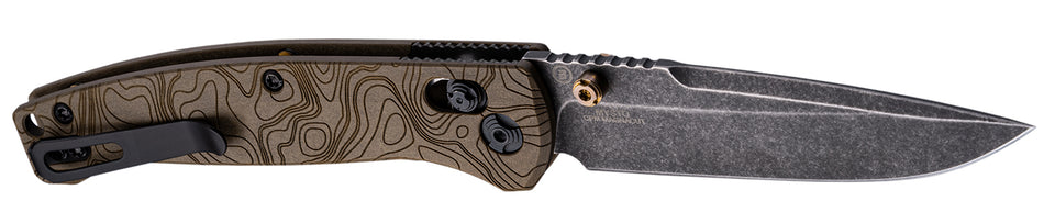 HOGUE MYSTO 3.4" ABLE LCK FLDR CLIP POINT STONEWASH EARTH