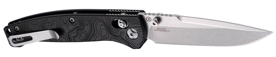 HOGUE MYSTO 3.4" ABLE LCK FLDR CLIP POINT BLACK DIAMOND METAL