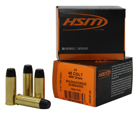 HSM .45 Long Colt  400gr Solid Ammo