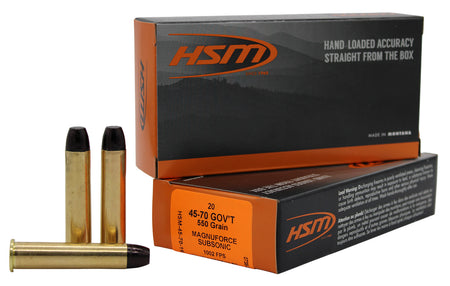 HSM .45-70 Government  550gr Solid Ammo