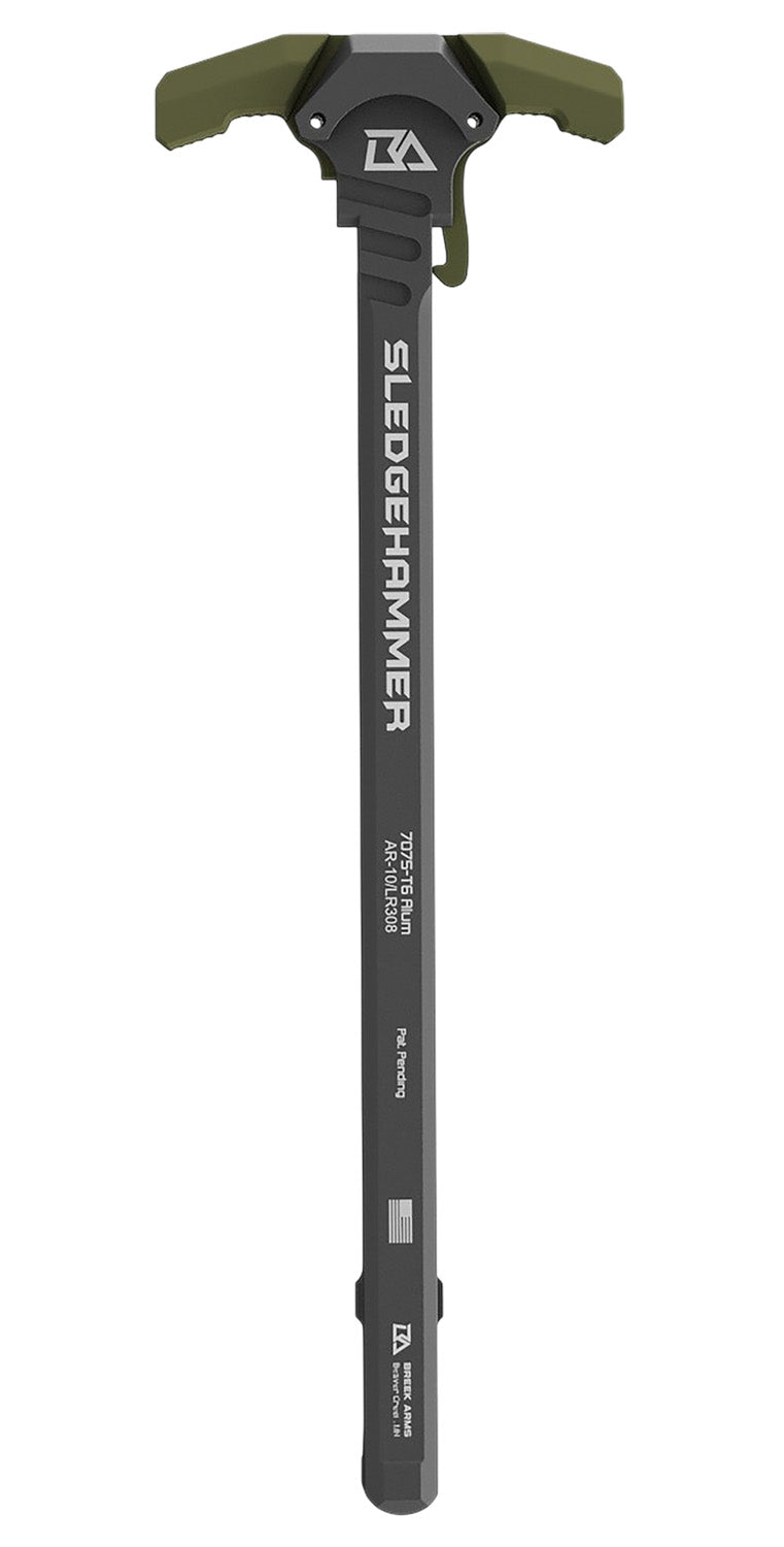 BREEK ARMS SLEDGEHAMMER AR-10 AMBIDEXTROUS CHARGING HANDLE - GREEN