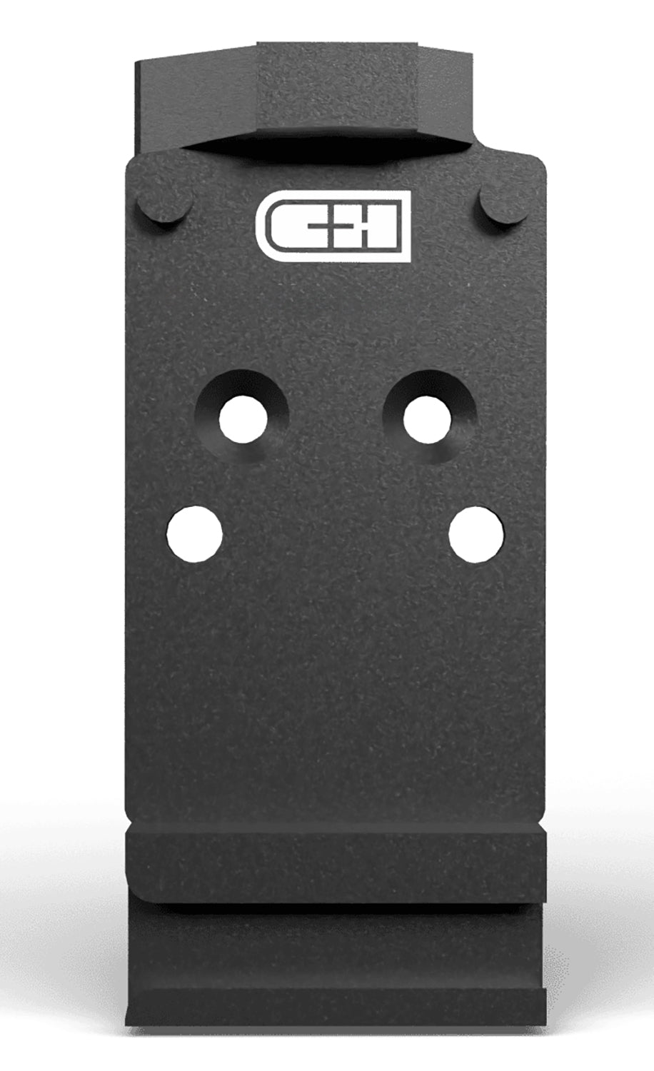 C&H Precision V4, Optic Mounting Plate, Steel Construction, GLOCK Dovetail, Fits Optic Ready CZ Shadow 2, Trijicon RMR/SRO, Holosun 407C/507C/507Comp/508T & C&H EDC-XL/Comp, Anodized Finish, Black CZ-SDW2-RSH-GDT-ST