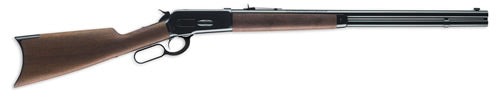 Winchester Repeating Arms 534175142 Model 1886 Short Rifle Full Size 45-70 Gov 8+1 24" Brushed Polish Blued Sporter Barrel, Drilled & Tapped Steel Receiver, Grade I Satin Walnut Straight Grip Stock